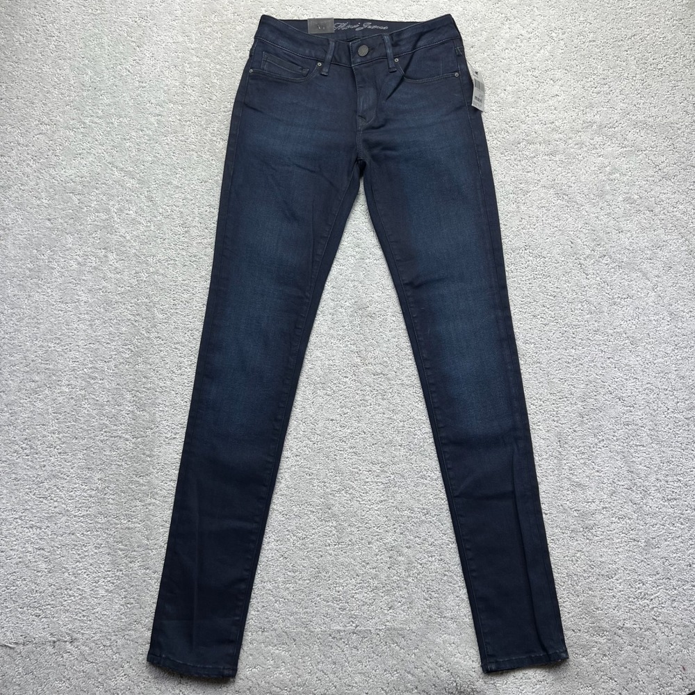 Mavi Jeans Womens 27/33 Indigo Blue Dark Adriana Mid Rise Super Skinny NWT